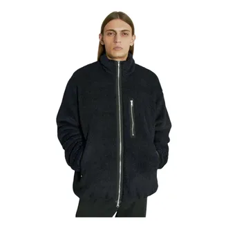 Song for the Mute Fleece Jackets, male, Black, Size: XL Painted Sherpa Jacket