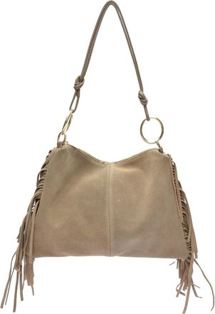 Isabella Rhea Beige Rundleer Tas