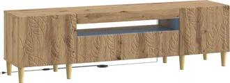 vidaXL Mueble De Tv Led Roble Artisan Madera De Ingenier&iacute;a Vidaxl