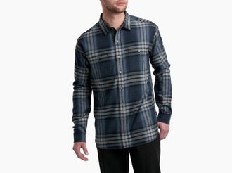 K&uuml;hl Fugitive Flannel Long Sleeve Shirt In City Night