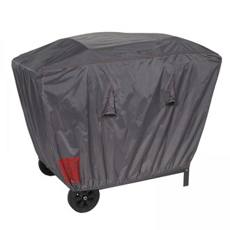 Oviala Funda para barbacoa rectangular 150 x 60 x 90 cm gris