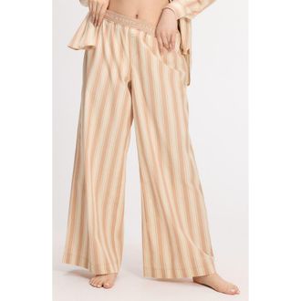 Savage x Fenty Kickback Casuals Sleep Pants in Lowlit Beige/Sienna at Nordstrom, Size X-Small