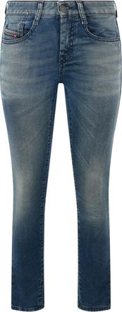 Diesel Skinny Jeans, female, Blue, Size: W23 Slim Denim Pants