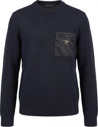Prada Sweater With Re-Nylon Detail