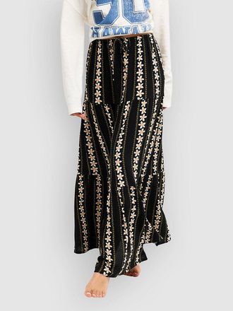 Roxy Sweetwater Crepe Maxi Rock schwarz