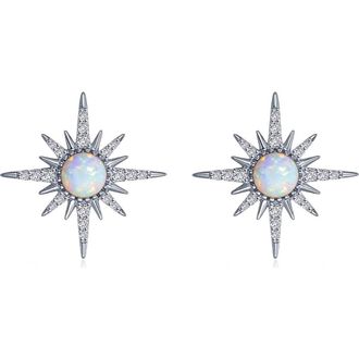 Lafonn Simulated Diamond Stud Earrings in White at Nordstrom Rack