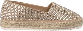 Alma En Pena Alma EN Pena, Schoenen, Dames, Beige, 38 EU, Leer, Espadrille bedekt met strass