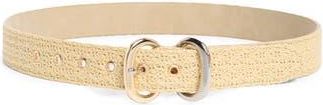 Steve Madden Double Buckle Faux Straw Belt in Natural at Nordstrom Rack, Size X-Large