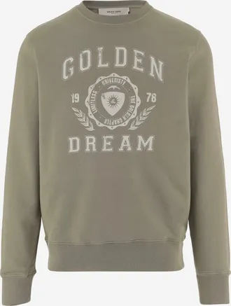 Golden Goose Muted Taupe Cotton Logo Sweatshirt