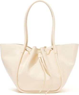 Proenza Schouler large ruched tote bag - women - CALFSKIN - One Size - Neutrals