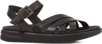 Geox Xand 2S leather sandals - women - Polyurethane/Rubber/Calf Leather - 36 - Black