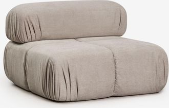Sklum M&oacute;dulo Central Para Sof&aacute; Modular En Boucl&eacute; Envasado Al Vac&iacute;o Kendall Sklum