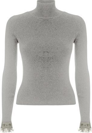 Chiara Ferragni Turtleneck Trui - Dames - Coltruien - Wit - M - Wol - Truien & Vesten