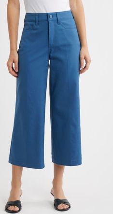 NYDJ Daisy Crop Wide Leg Pants in Indigo Melody at Nordstrom, Size 18