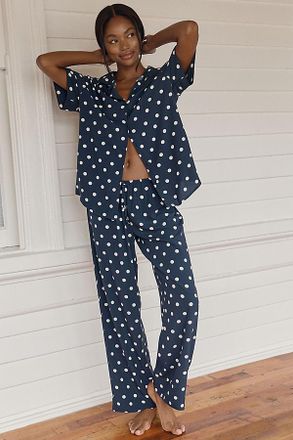 Papinelle Sleepwear Soft 100% Cotton Sateen Pajama Set