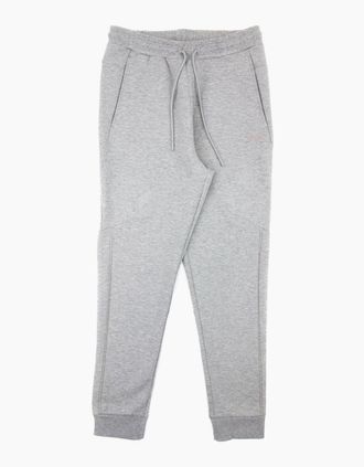HUGO BOSS Mens Hugo Boss Hadiko 2 Curved Logo Jogging Pants Gray 059 - Grey - Size: 46/Regular