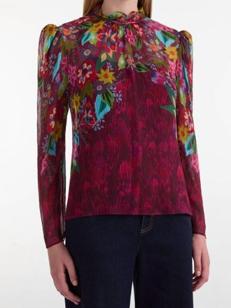 Saloni Mel-B Top In Astilbe Bouquet