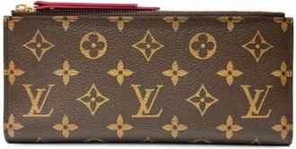 Louis Vuitton Pre-owned Monogram Long wallet (bi-fold) - Dames - Vintage Accessoires - Bruin - ONE Size - Vintage