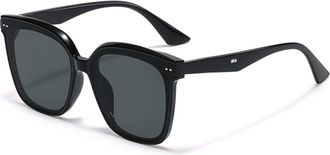 Generic Square Large Frame Shade Sunglasses, Outdoor Holiday Decorative Glasses for Men and For Women (Color : E, Size : Medium)