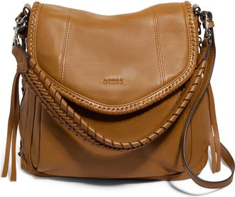 Aim&eacute;e All for Love Convertible Leather Shoulder Bag in Latte at Nordstrom