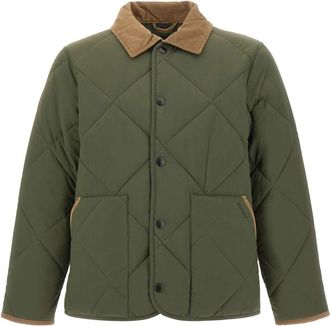 Barbour Jassen, Heren, Groen, L, Nylon, Modified Short Liddesdale Quilted Jacket