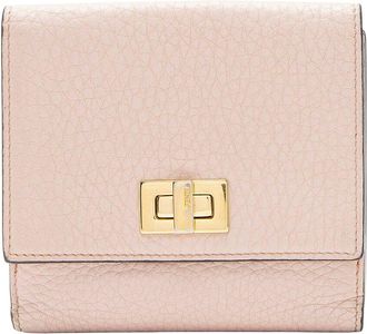 Fendi Fendi Selleria Leather Peakaboo Compact Wallet (Authentic Pre-Loved)