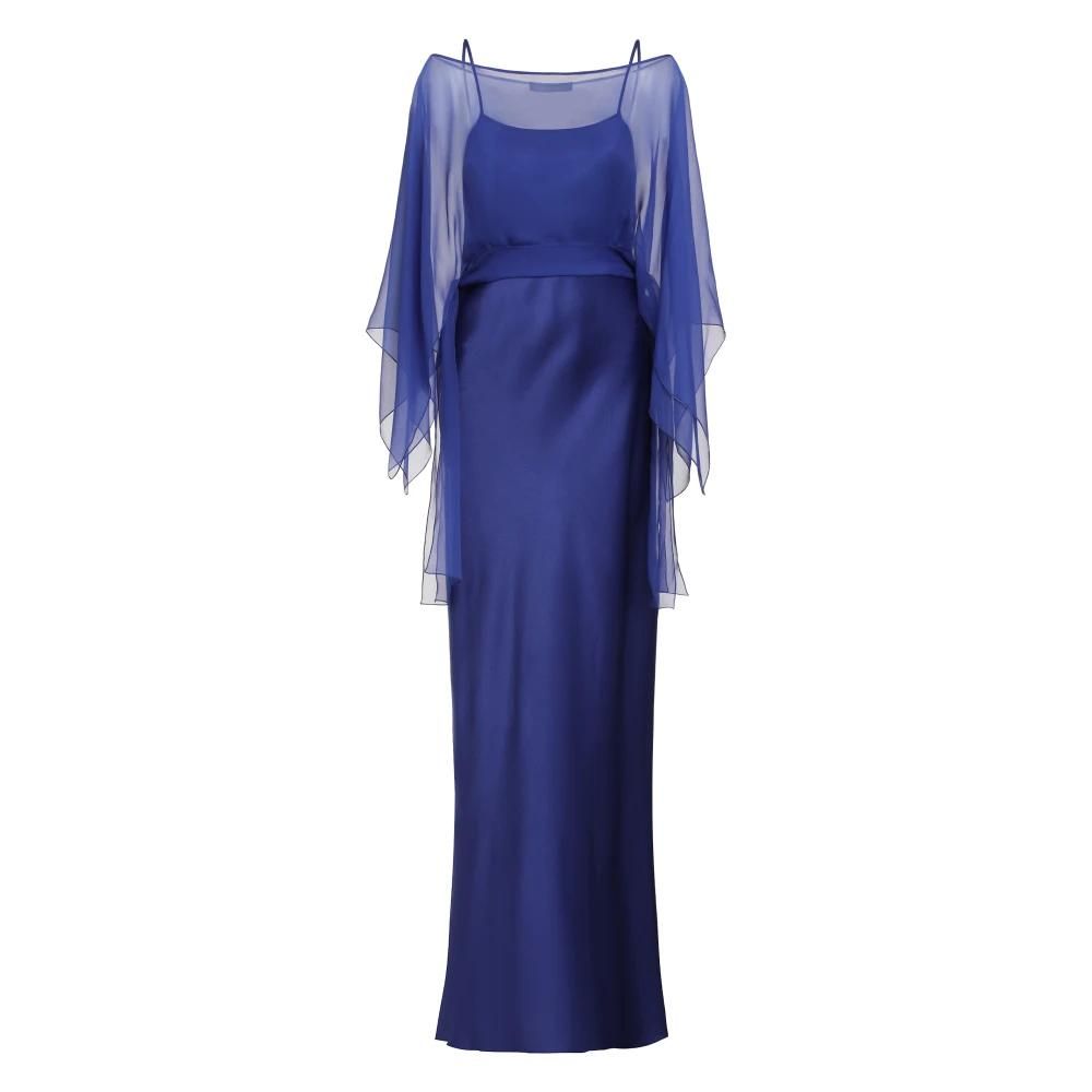 パーティードレス a Ferretti Silk-Effect Satin Evening Dress With Curled Aeffe_2Farticle_imgs_2FAEF251U