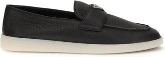 Prada Black Logo Classic Loafers