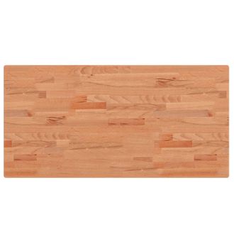 vidaXL Encimera De Ba&ntilde;o Madera Maciza De Haya 100x50x2,5 Cm Vidaxl