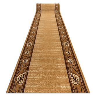 RugsX Rugsx - Alfombra De Pasillo Bcf Feliks Dorado Oscuro 140 Cm Brown 140x1000 Cm