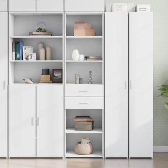 Berkfield Home Highboard White 50x42.5x185 cm Engineered Wood