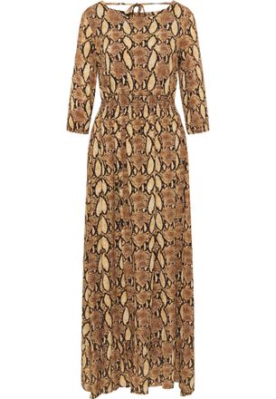 Faina Maxi jurk nelice Dames beige slang