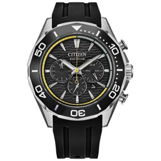 Citizen Endeavor Chronograph Quartz Black Dial Mens Watch CA4730-08E