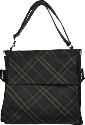 Burberry Groene Stoffen Schoudertas