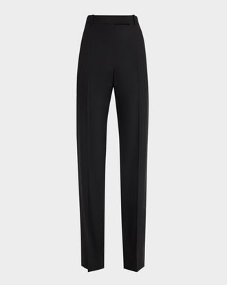 Tom Ford Wool Stretch Straight-Leg Trousers
