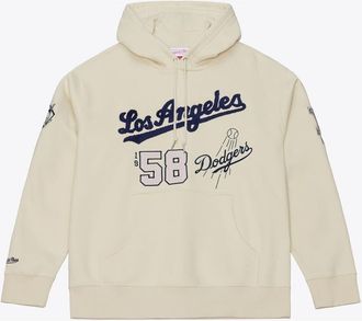 Mitchell & Ness Mens Mitchell & Ness Cream Los Angeles Dodgers Yacht Rock Fleece Hoodie at Nordstrom, Size Xx-Large