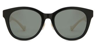 Gucci GG1002SK Asian Fit 004 Womens Sunglasses Black Size 56