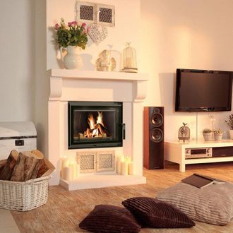 Kratki Kamineinsatz Gusseisen KRATKI ZUZIA ECO DECO 12 kW &Oslash; 150