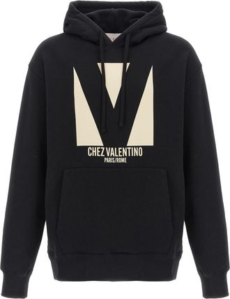 Valentino Black Logo Hoodie