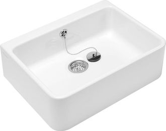 Villeroy & Boch Onovo gootsteen 49.5x40x17cm - met overloop wit