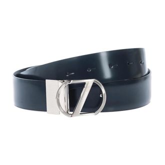 Ermenegildo Zegna Riem - Heren - Riemen - Blauw - 100 CM - Leer - Accessoires