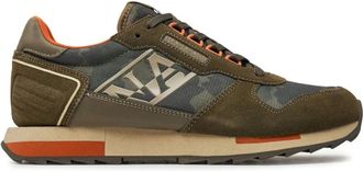 Napapijri Gestreepte Su&egrave;de Hardloopschoenen Mannen - Heren - Sneakers - Groen - 43 EU - Su&egrave;de - Schoenen