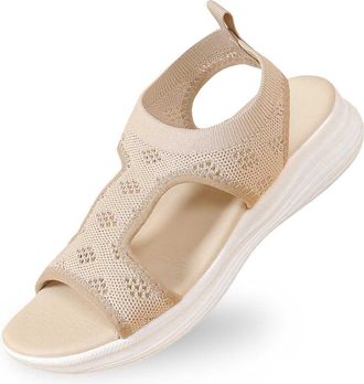 Generic Womens Summer Fashion Cloth Breathable Open Toed Sandals Comfortable Platform Shoes Womens Size New Women 1/2