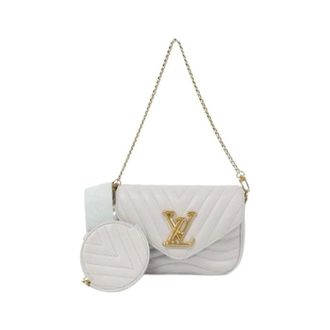 Louis Vuitton Pre-owned New Wave Multi Pochette Calf Shoulder Bag - Dames - Pre-owned - Grijs - Maat: ONE Size Leer