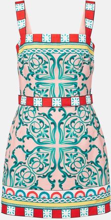 Dolce & Gabbana Abito corto Taormina in misto cotone
