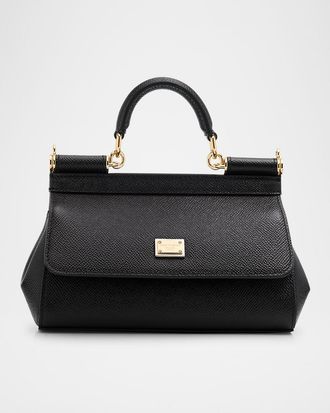 Dolce & Gabbana Medium Sicily Elongated Top-Handle Bag