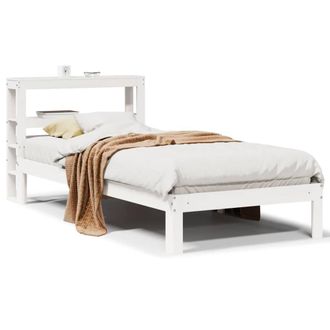 Berkfield Home Bed Frame with Headboard without Mattress White 75x190 cm Small Single