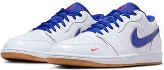 Nike Jordan Air Jordan 1 Low SE Basketball Sneaker in White/Old Royal/Gum Yellow at Nordstrom, Size 11.5