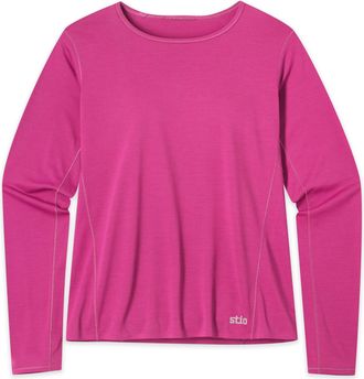 Stio | Womens Lucent Tee Shirt Long Sleeve, Size Extra Small in Bold Bloom Heather