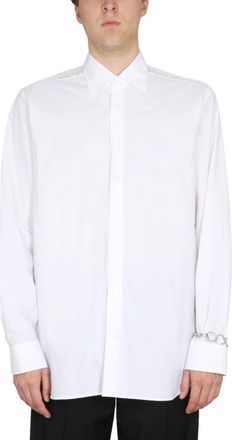 Raf Simons White Cotton Shirt With Classic Collar